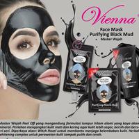 Gambar VIENNA Face Spa Peel Off Mask Purifying Black Mud 15ml - 1 Sachet dari POVSTOREID undefined 2 Tokopedia