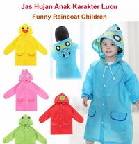 Gambar Jas hujan Anak Balita funny Raincoat Jubah Lengan EVA 2 3 4 5 Tahun - Biru Muda dari Lbagstoremall undefined 3 Tokopedia