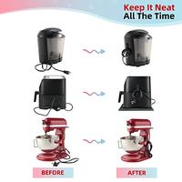 Gambar Cord Organizer for Appliances 6 Pack, SUITMAT Cable Organizer(Black) dari Home and Kitchen USA undefined 3 Tokopedia