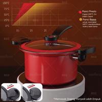 Gambar Panci Presto Teflon Pressure Cooker Pot Totipotent 3.5 Liter Melunakan - KUNING dari 1jahid undefined 5 Tokopedia