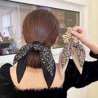 Gambar Ikat Rambut Scrunchie Korea Perempuan Pita Motif Bunga Aksesoris AK177 - AK177-2 COKLAT dari NOMIDE STORE undefined 3 Tokopedia