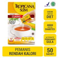 Gambar TROPICANA SLIM Pemanis Rendah Kalori Classic 50 x 2,5 g dari Alfamidi Official Store undefined 1 Tokopedia