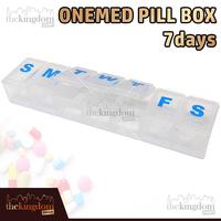 Gambar Onemed Pill Box 7 Day Kotak Tempat Penyimpanan Obat 7 Hari Seminggu dari The Kingdom Shop undefined 1 Tokopedia