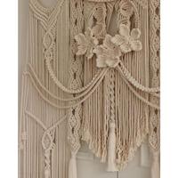 Gambar Macrame curtain / makrame tirai 180x100cm/ gorden rrajut home decor dari ocean blue home undefined 2 Tokopedia