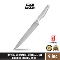 Gambar TURWHO Premium 9" German Stainless Steel Unibody Slicing Knife - Asahan 1set dari Koch&Backen undefined 1 Tokopedia