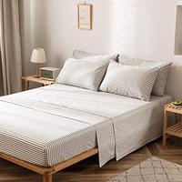 Gambar JELLYMONI Stripe Sheet Set, Extra Soft Bedding Sheets dari Home and Kitchen USA undefined 2 Tokopedia