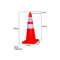 Gambar TRAFFIC CONE KERUCUT PEMBATAS JALAN ALAS ORANGE SCOTLIGHT SAGAS 70 CM dari DUTA PERKASA MANDIRI 88 undefined 1 Tokopedia