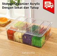 Gambar OCHA - Kotak Organizer Acrylic Serbaguna Dengan Sekat dan Tutup dari tataruma.co undefined 4 Tokopedia