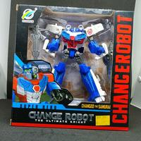 Gambar Mainan Anak Robot Mobil Bumblebee Optimus Transformer - Putih Biru dari Jansae_NEW undefined 2 Tokopedia