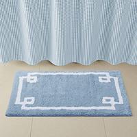 Gambar Madison Park Evan 100% Cotton Bathroom Rug Non Slip-24x40, Blue dari Home and Kitchen USA undefined 3 Tokopedia