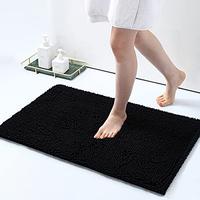 Gambar Smiry Luxury Chenille Bath Rug, Extra Soft (17x24, Black) dari Home and Kitchen USA undefined 2 Tokopedia