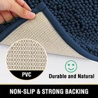 Gambar H.VERSAILTEX Bath Mat Bath Rug , 17 x 24 Inches, Navy dari Home and Kitchen USA undefined 1 Tokopedia