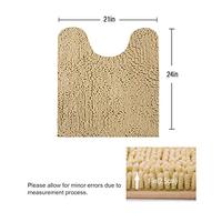 Gambar ITSOFT Non-Slip Shaggy Chenille Toilet Contour Bathroom Rug dari Home and Kitchen USA undefined 4 Tokopedia