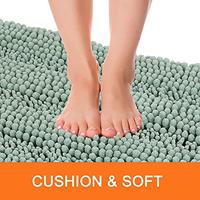 Gambar Bathroom Rugs, Soft Chenille Bath Mat,-24'x17' Egg Blue dari Home and Kitchen USA undefined 5 Tokopedia