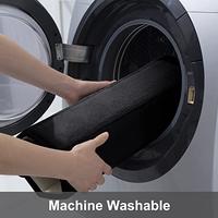 Gambar Buganda Memory Foam Contour Toilet Bath Rug(20' x 24', Black) dari Home and Kitchen USA undefined 2 Tokopedia