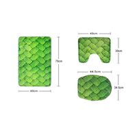 Gambar HUGS IDEA Stylish Bathroom Rug Set Non-Slip Bath dari Home and Kitchen USA undefined 4 Tokopedia