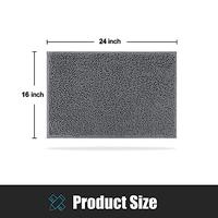 Gambar LINLA Non-Slip Soft Microfiber Chenille Bath Rug Mat(16x24 , Gray) dari Home and Kitchen USA undefined 1 Tokopedia