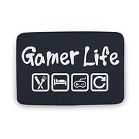 Gambar Durable Bathroom Rug Bath Mat Gamer Life Coral Velvet-15 x 25Inch dari Home and Kitchen USA undefined 1 Tokopedia