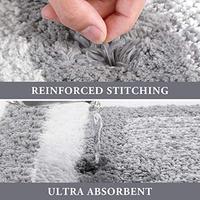 Gambar KMAT Bathroom Rugs Bath Mat,Non-Slip Fluffy Soft Plush-Grey,26'x18' dari Home and Kitchen USA undefined 2 Tokopedia
