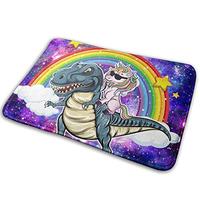Gambar Bathroom Rugs Bath Mat Galaxy and Unicorn Riding Dinosaur dari Home and Kitchen USA undefined 1 Tokopedia