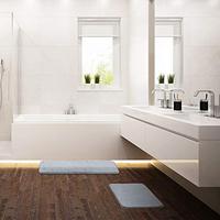 Gambar Bath Mat Rug 3 Piece Set, Large, Small and Contour-Grey dari Home and Kitchen USA undefined 3 Tokopedia