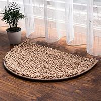 Gambar XSlive Chenille Semi-Circle Bathroom Rug Mat Extra Soft(Camel,16x24) dari Home and Kitchen USA undefined 5 Tokopedia