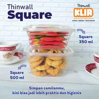 Gambar Thinwall Kotak 500 ml (25 pcs) Klir / Thinwall Square / Kotak Kecil dari Surya Livin Plastik undefined 4 Tokopedia