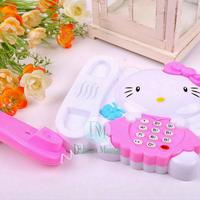Gambar telepon mainan edukasi anak karakter hello kitty musik dan lampu - BATERAI AA dari Didunia Mainan undefined 2 Tokopedia