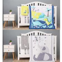 Gambar 3D Dinosaur Crib Bedding Set and Grey Crib Bedding Set dari Home and Kitchen USA undefined 4 Tokopedia