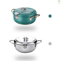 Gambar Panci Goreng Deep Fryer Bahan Stainless Steel Gaya Jepang Dengan Termo dari arlojifashion undefined 4 Tokopedia
