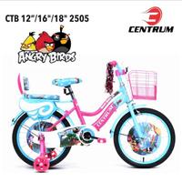 Gambar Sepeda Anak Perempuan 4 Roda Centrum X Angry Bird 2505 18 Inch TERBARU Bubble - Coyote Biru, Kardus  dari Toko Mitra Sepeda_NEW undefined 2 Tokopedia