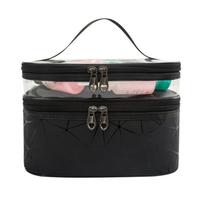 Gambar Tas Kosmetik Travel Double-Layer Kotak Penyimpanan Make Up dari Afika Smarthome undefined 5 Tokopedia