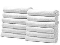 Gambar Pacific Linens Bath Towels Set - 22 x 44 Inches 100% Cotton(24,White) dari Home and Kitchen USA undefined 4 Tokopedia