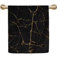 Gambar 2 Pieces Bath Towel Set,Gold Black Marble Absorbent dari Home and Kitchen USA undefined 5 Tokopedia