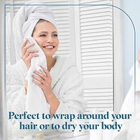 Gambar JMR 6 Pack Cotton Bath Towels 20x40 - Multi-Purpose(20x40) dari Home and Kitchen USA undefined 4 Tokopedia