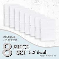 Gambar 8 Pack Bath Towel 24 x 50 86% Cotton 14% Polyester dari Home and Kitchen USA undefined 2 Tokopedia