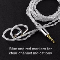Gambar TRN T3 8 Core Pure Silver Cable 3.5mm Upgrade Cable - 0.75 dari Moticc undefined 3 Tokopedia