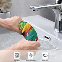Gambar AOIIWER Fingertip Bath Towel Colorful Bird Soft Face Towels dari Home and Kitchen USA undefined 2 Tokopedia