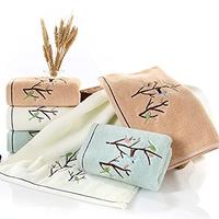 Gambar Pidada Bath Hand Towel Set of 3 Embroidered Bird Tree dari Home and Kitchen USA undefined 5 Tokopedia