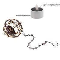 Gambar Solar Lights Outdoor Hanging Lanterns, ZHONGXIN Beaded-Set of 4 dari Home and Kitchen USA undefined 4 Tokopedia