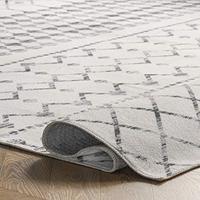 Gambar nuLOOM Moroccan Blythe Machine Washable Runner Rug, 2 6' x 12,Grey dari Home and Kitchen USA undefined 2 Tokopedia