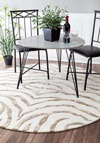 Gambar nuLOOM Zebra Hand Tufted Plush Wool Accent Rug, 2 x 3, Grey dari Home and Kitchen USA undefined 3 Tokopedia