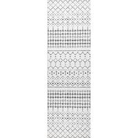 Gambar nuLOOM Moroccan Blythe Machine Washable Runner Rug, 2 6' x 12,Grey dari Home and Kitchen USA undefined 1 Tokopedia