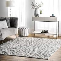 Gambar nuLOOM Print Leopard Area Rug, 5 x 7 5', Gray dari Home and Kitchen USA undefined 3 Tokopedia