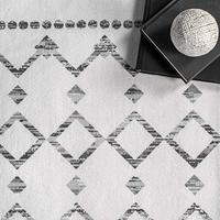 Gambar nuLOOM Moroccan Blythe Machine Washable Runner Rug, 2 6' x 12,Grey dari Home and Kitchen USA undefined 5 Tokopedia