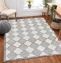 Gambar Moroccan Trellis Area Rugs, Quatrefoil Lattice Geometric Modern dari Home and Kitchen USA undefined 4 Tokopedia