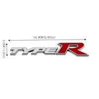 Gambar Stiker Mobil 3D Stiker Logam 3D Tipe R Logo Lencana Stiker Decal dari alby officiall undefined 3 Tokopedia