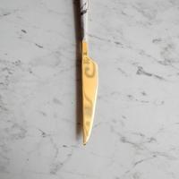Gambar White Marble Gold Table Knife / Pisau Makan Stainless dari Brewsuniq Store undefined 2 Tokopedia