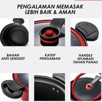 Gambar Panci Presto 3.5Liter Teflon Micro Pressure Cooker TOTIPOTENT POT 24CM - Kuning dari Wisdom Multiway undefined 5 Tokopedia