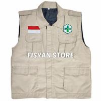 Gambar Rompi Tim Kesehatan | Rompi Puskesmas - Biru Dongker, M dari Fisyan Store undefined 2 Tokopedia